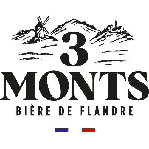 The beverages Family logo 3 Monts noir Brasserie 3 Monts - TBF Force de vente mutualisée en GMS