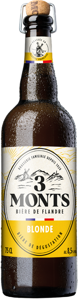 The beverages Family bouteille 3 Monts Blonde 75cl Brasserie 3 Monts - TBF Force de vente mutualisée en GMS
