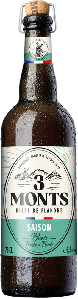 The beverages Family bouteille 3 Monts Saison 75cl Brasserie 3 Monts - TBF Force de vente mutualisée en GMS