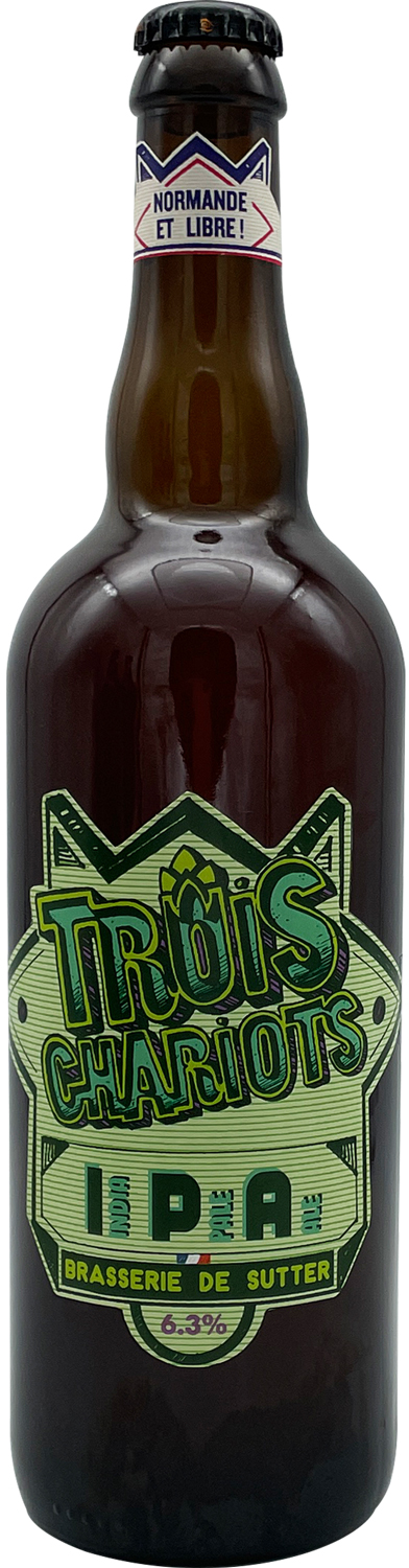 The beverages Family bouteille bière 3 Chariots IPA 75cl - TBF Force de vente mutualisée en GMS