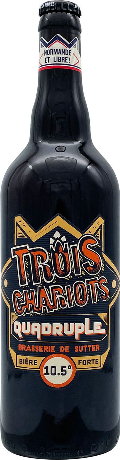 The beverages Family bouteille bière 3 Chariots Quadruple 75cl - TBF Force de vente mutualisée en GMS