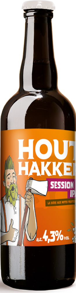 The beverages Family bouteille Houthakker Session IPA 75cl Brasserie 3 Monts - TBF Force de vente mutualisée en GMS
