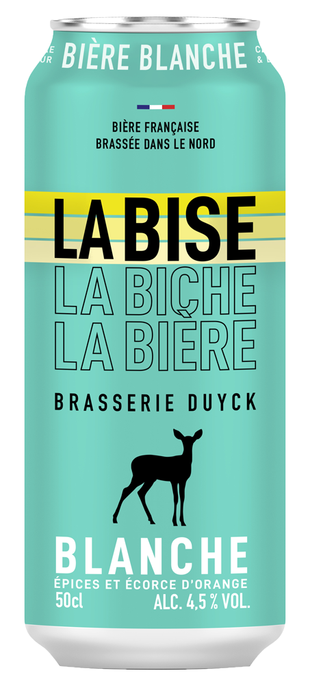 The beverages Family boite la bise blanche 50cl Brasserie Duyck - TBF Force de vente mutualisée en GMS
