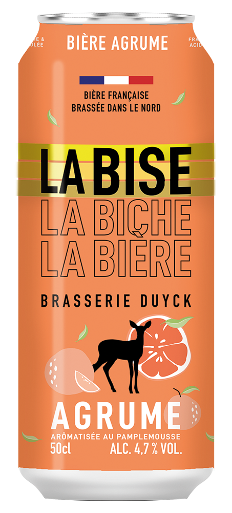 The beverages Family boite la bise Agrumes 50cl Brasserie Duyck - TBF Force de vente mutualisée en GMS
