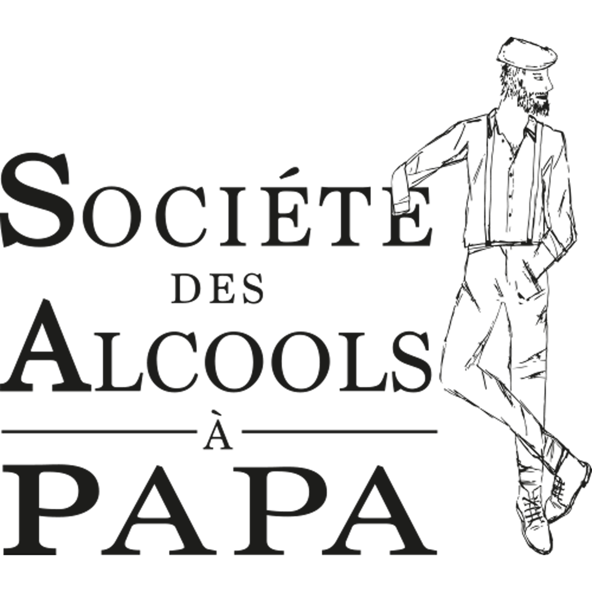 The beverages Family logo la société des alcools à papa noir - TBF Force de vente mutualisée en GMS
