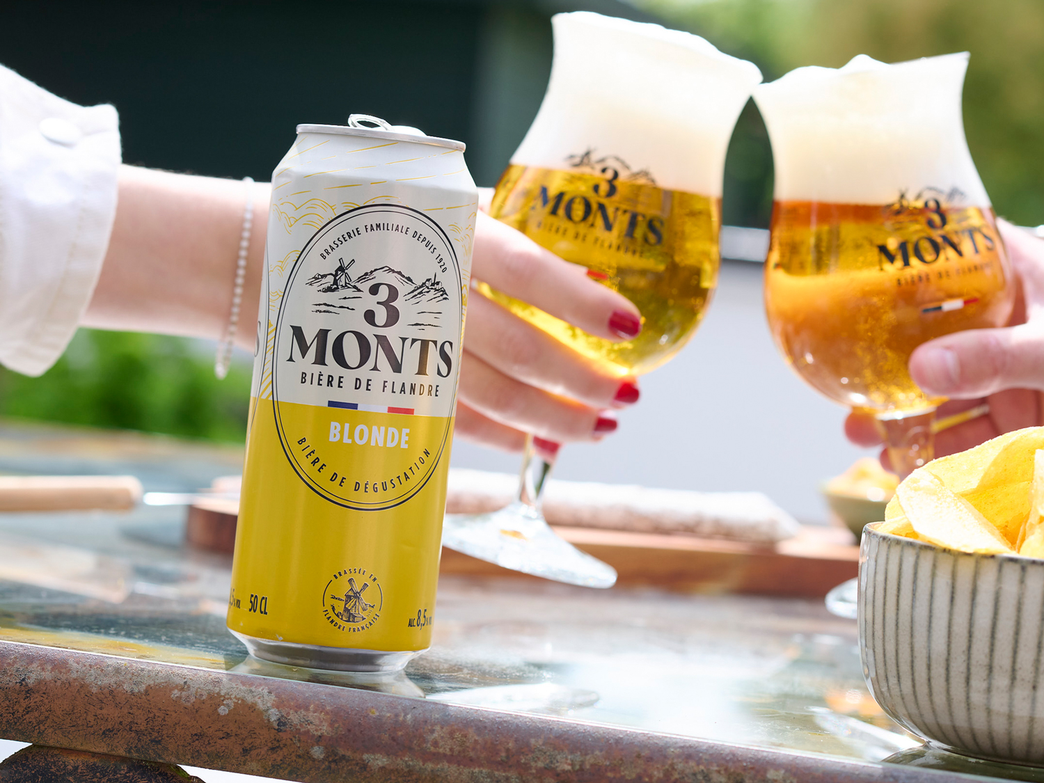 The beverages Family 2 Verres 3 Monts blonde Brasserie 3 Monts - TBF Force de vente mutualisée en GMS